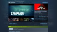 Downloading the game via Steam (Image via Activision and Valve)